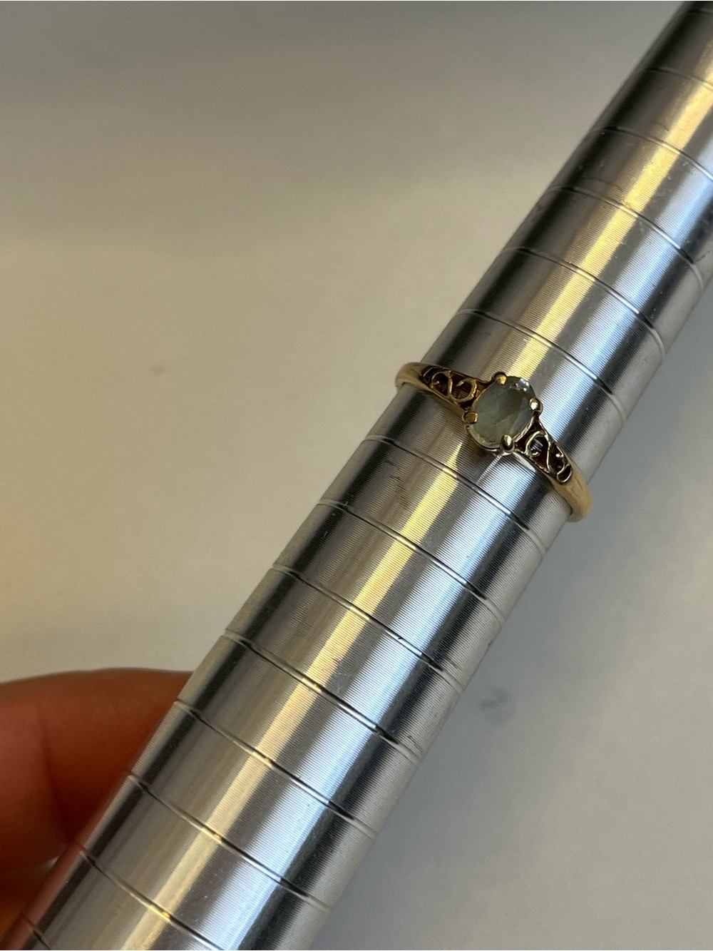 14k yellow gold citrine ring - Picture 3 of 5
